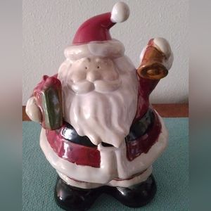 Santa cookie jar, Stoneware Holiday 2010